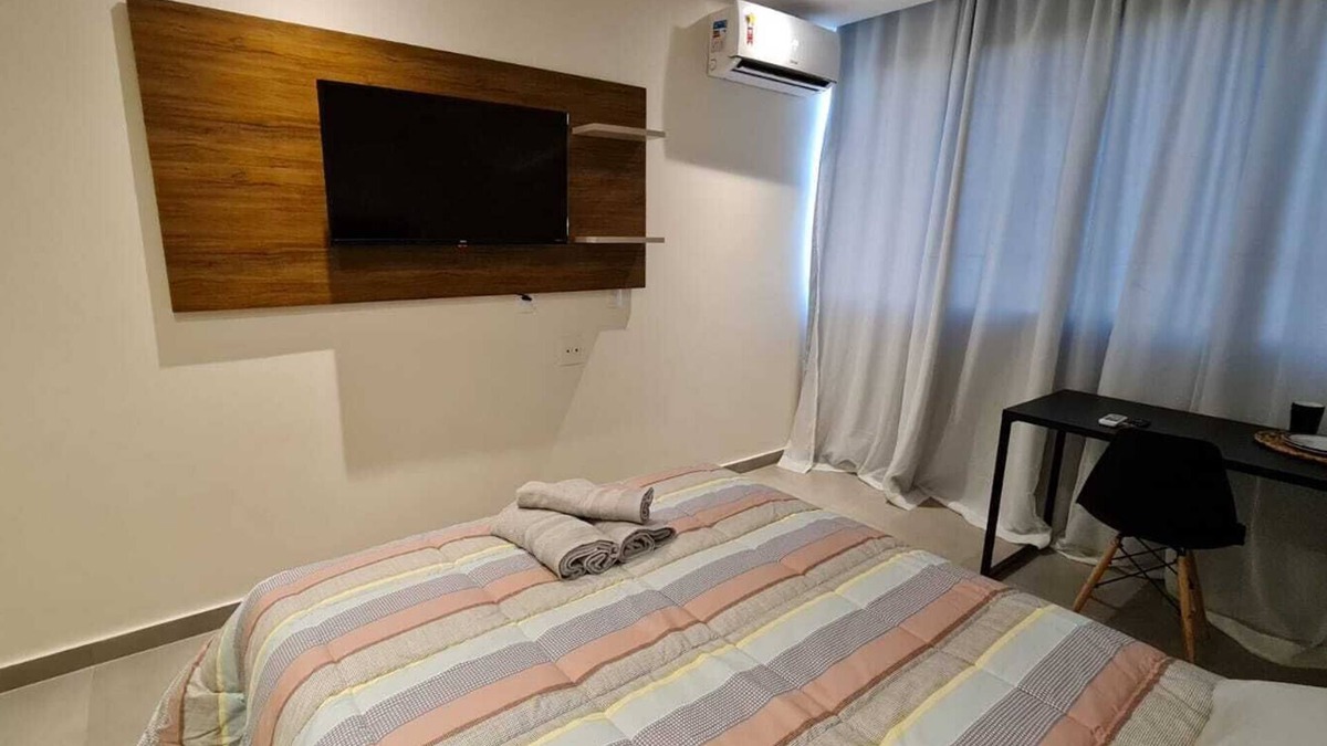 Campos Hotel | Flat Encantador E-suítes Atlântica Campos 208a