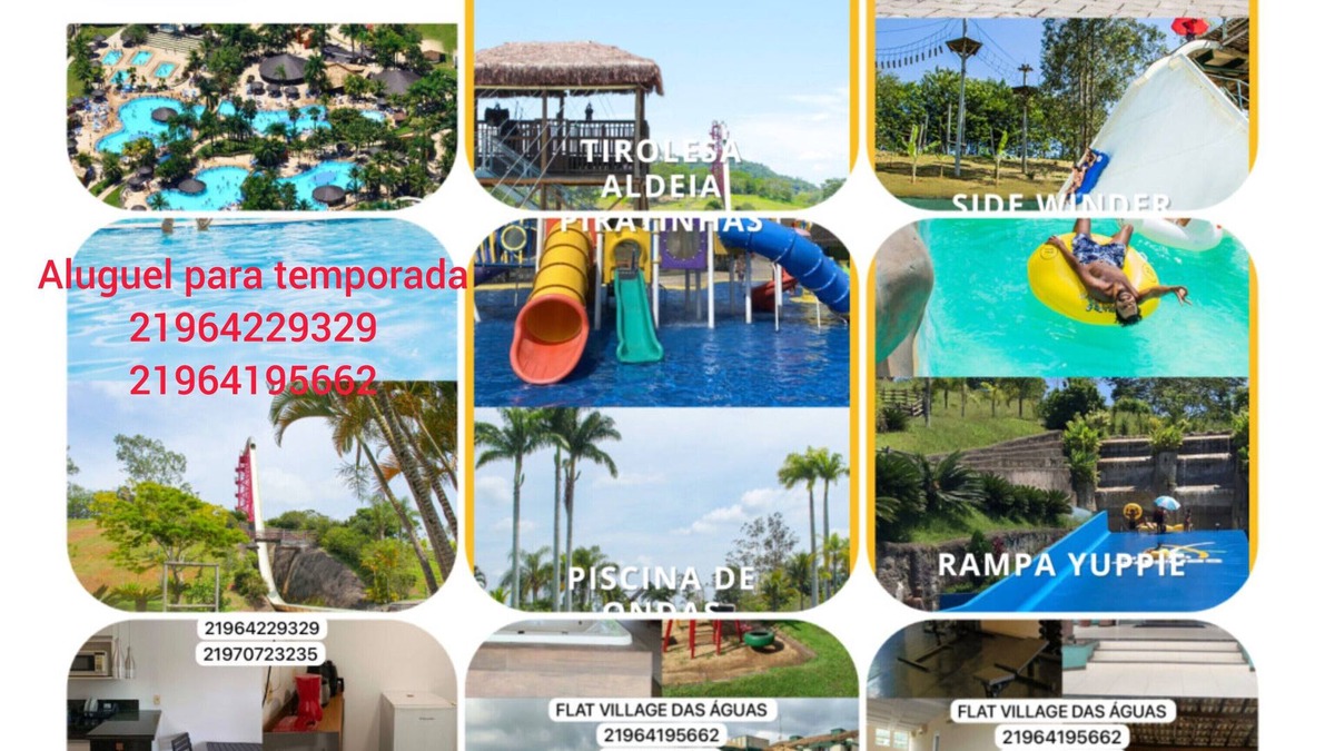 Volta Grande Resort | Flat Village,segurança,sossego,diversão Para Família ao Lado Doaldeia das Águas