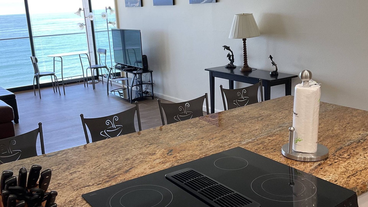 North Pacific Beach Condo | floor to ceiling windows,180 degree view of ocean, 11th floor