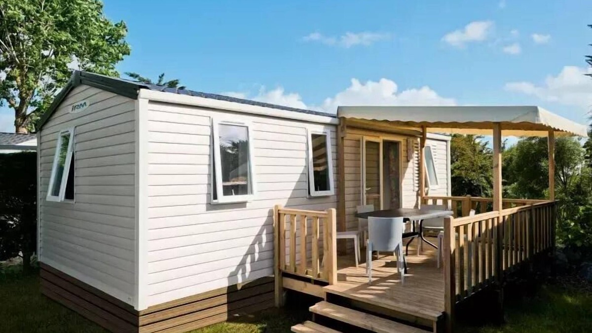 Saint-Aubin-sur-Scie House | Flower Camping Vitamin * - Mobile home Standard 32m2 (3 bedrooms) + TV + Terrace Covered - Arrival Saturday 6 people