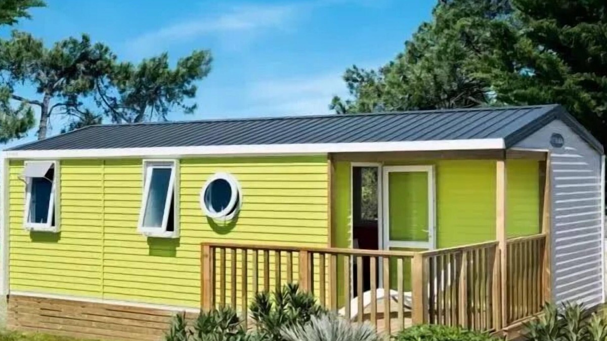Saint-Aubin-sur-Scie House | Flower Camping Vitamin * - Mobile home Côté Confort 25m² (2 bedrooms) + TV + Integrated terrace - Arrival Saturday 4 people