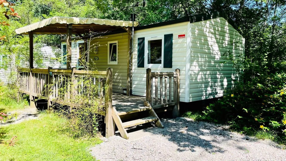 Camon House | Flower Camping LA GDPOLA * - Mobile home Oak Comfort 30m2 - 2 bedrooms + covered terrace 14m2 4 people