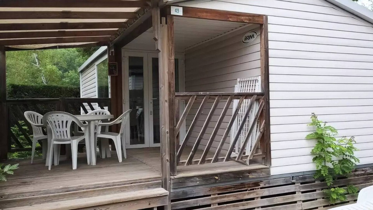 Saint Maime House | Flower Camping La Rivière * - Loggia Confort mobile home 24m² (2 bedrooms) + Covered terrace + Air conditioning 4 people
