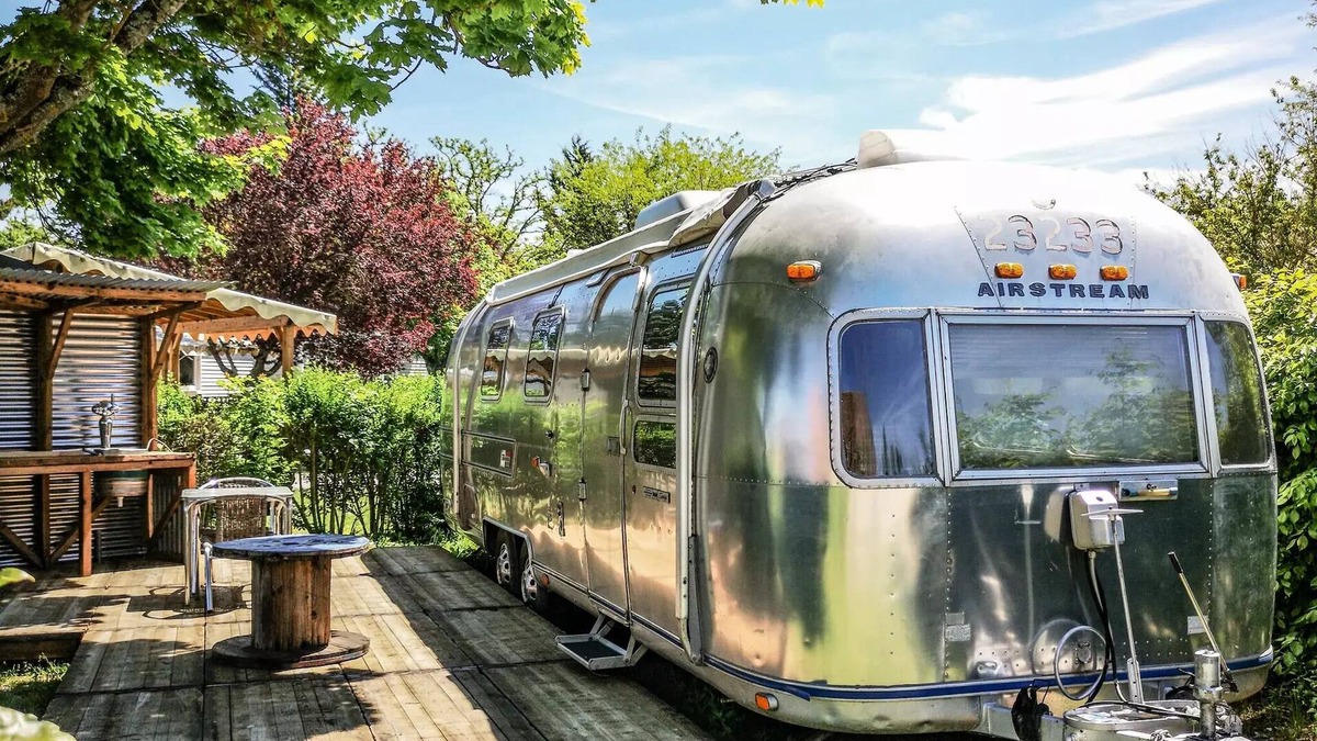 Hauterives House | Flower Camping Le Château * - Mobile home Comfort 27m2 2 bedrooms + covered terrace + air conditioning + TV 4 persons