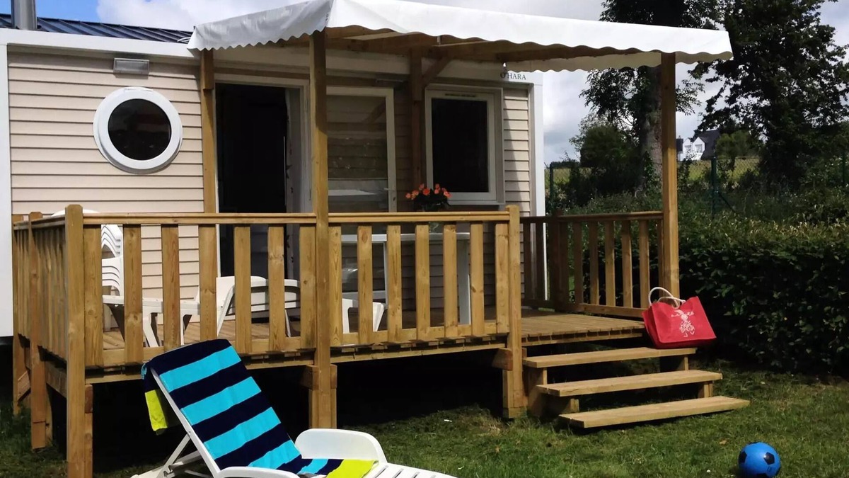 Vannes House | Flower Camping Le Conleau * - Mobil-home COMFORT 18m2 (1 bedroom) + terrace semi-covered 3 people