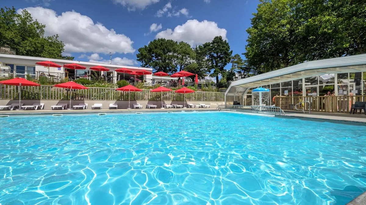Vannes House | Flower Camping Le Conleau * - Ecolodge Cotton Canvas CONFORT 32m2 (2 bedrooms) + covered terrace 11m2 + TV 5 persons