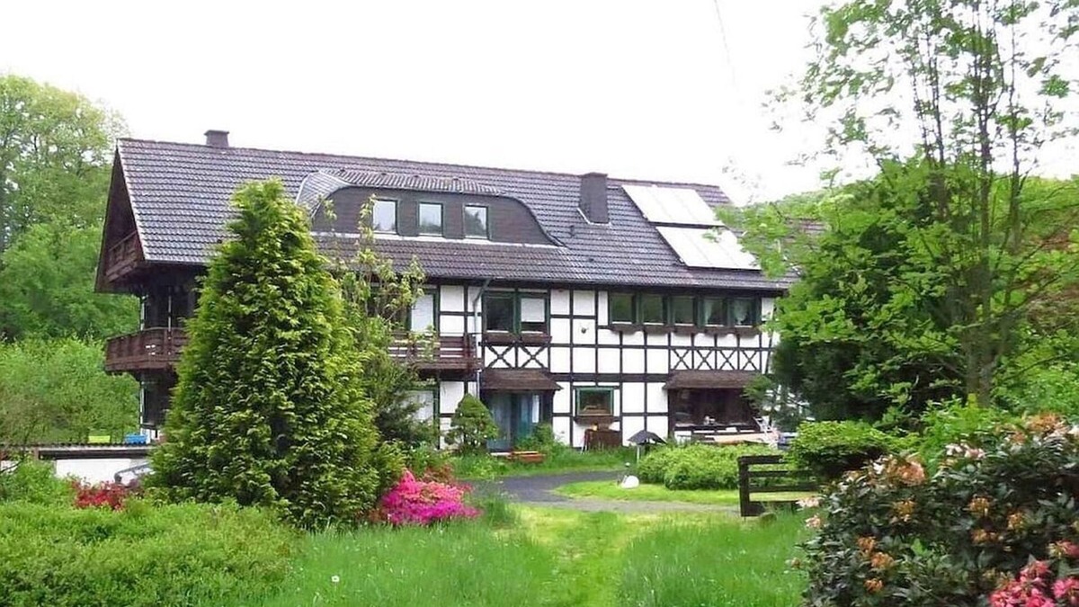 Schladern House | Former. Mill. Idyllic secluded location in the middle of nature. Vacation home for groups.