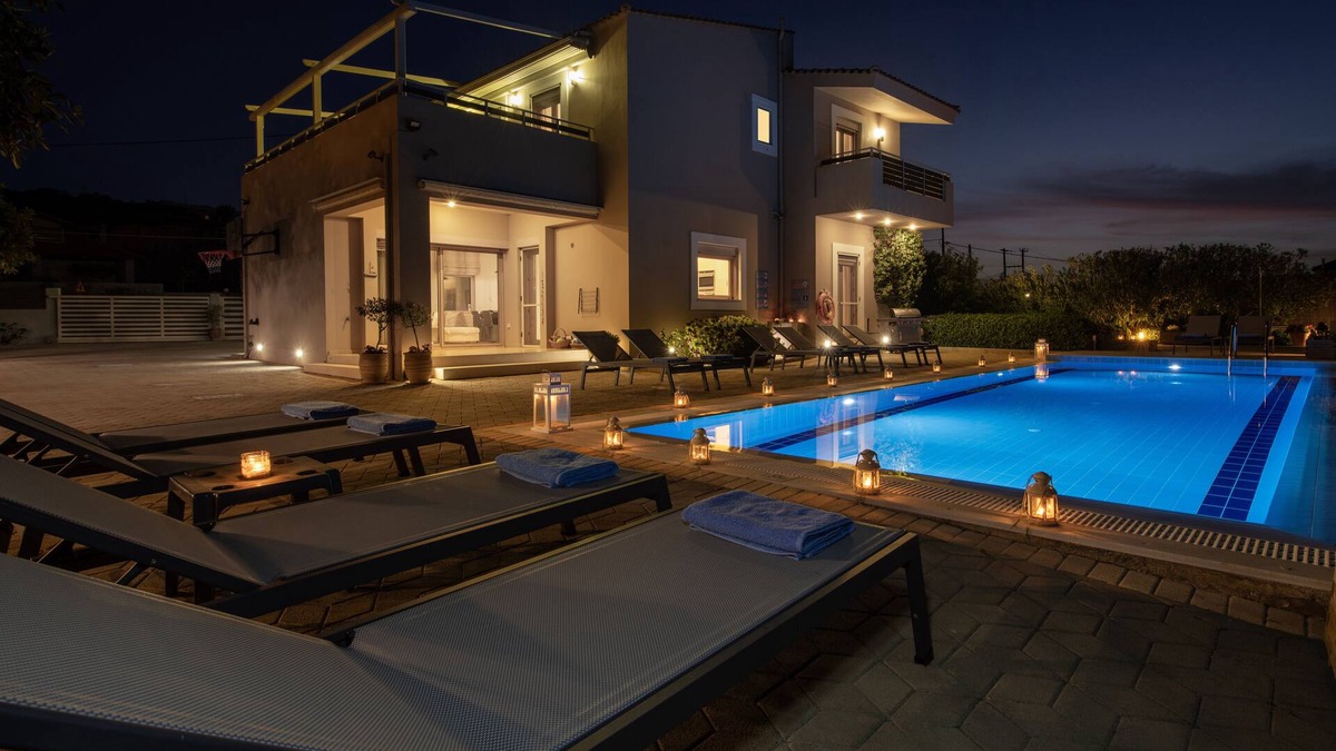 Gouvai Villa | Four Seasons private villa - seaview - big heated pool - gym - sport activities