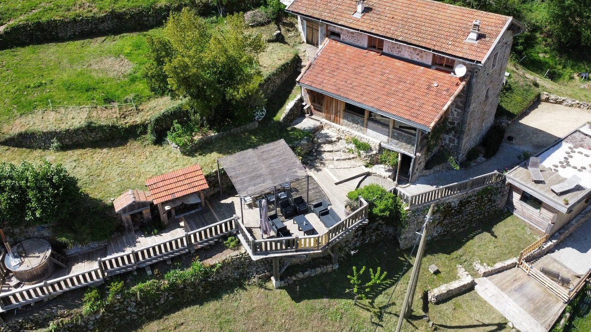 Saint-Jean-Roure House | Au Coeur d'Allary,Ardèchoise house with Nordic bath near Dolce Via