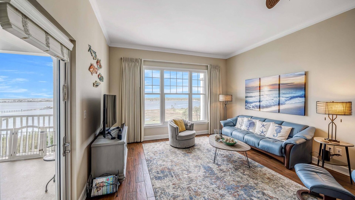 Upper Grand Lagoon Condo | FREE Daily Golf! Reflections 805 Amazing Top Floor View, Resort Pool, Hot Tub