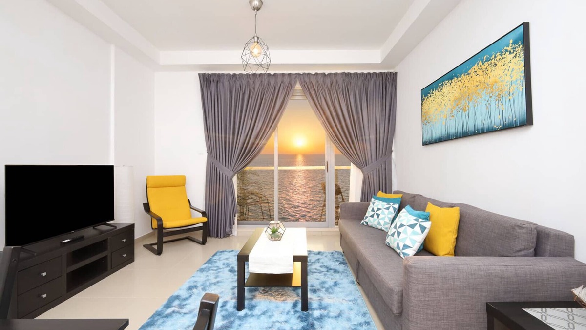 Ras Al Khaimah Apartment | Full sea sunset view, Marjan Island, beach, 1 bed