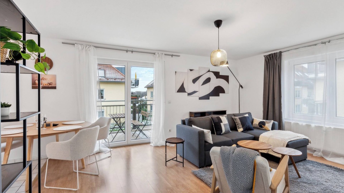 Großwiederitzsch Apartment | Fully equipped Scandi-style oasis of peace in Leipzig North