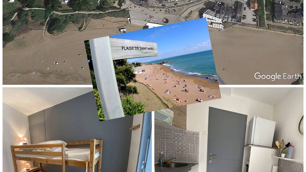 Saint-Marc-sur-Mer Apartment | Fully equipped studio for 4 people ST MARC SUR MER 2 steps from Mr Hulot's beach