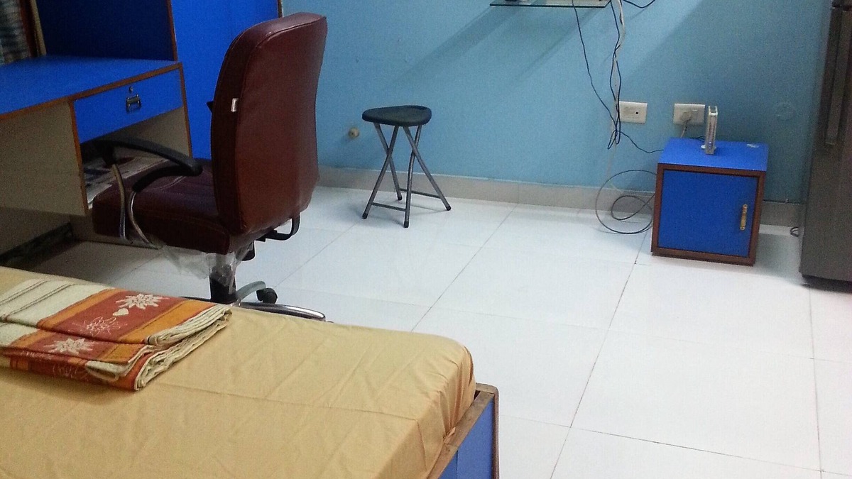 Gomti Nagar Villa | Fully Furnished 1BHK, Unit SA1 - room, lobby, kitchen, bathroom, Terrace Garden