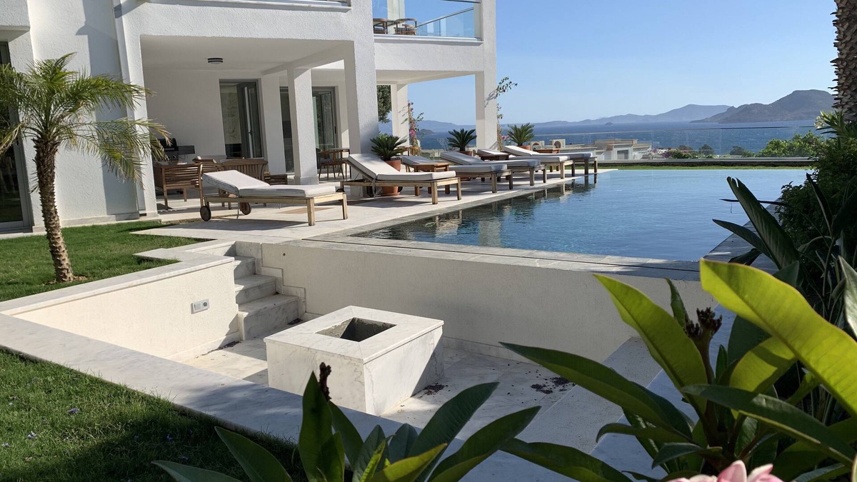 Kadıkale Villa | Fully Renovated for 2021. Villa with an incredible Greek island view and pool.
