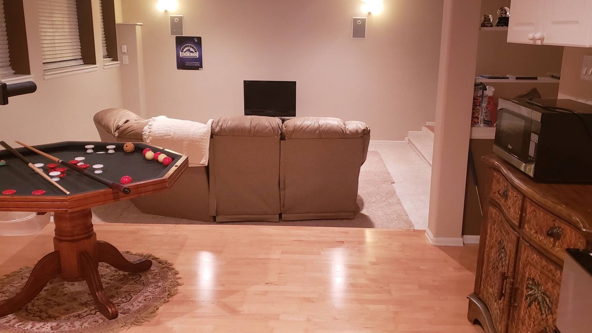 Castle Pines North House | Fun Furnished Basement in beautiful Castle Pines, CO