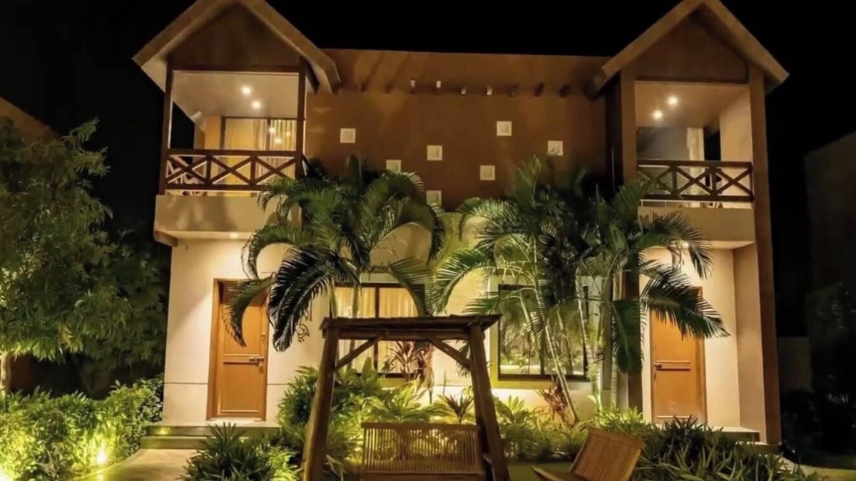 Olpad House | Furnished 3 BHK villa with infinity swimming pool, restaurant and game zone.