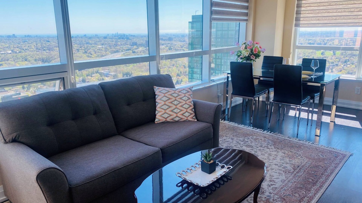 North York Condo | Furnished business apartment with view & amenities - monthly rental only