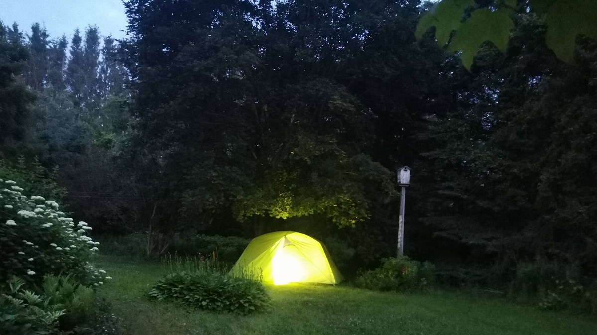 Grafton RV Rental | Furnished Tent Near Toronto, Bug Proof, Shared Full Bath, Near Lake