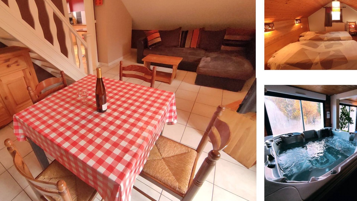 Dommartin-les-Remiremont Cottage | Gîte Lucie with SPA Jacuzzi Sauna Fishing pond