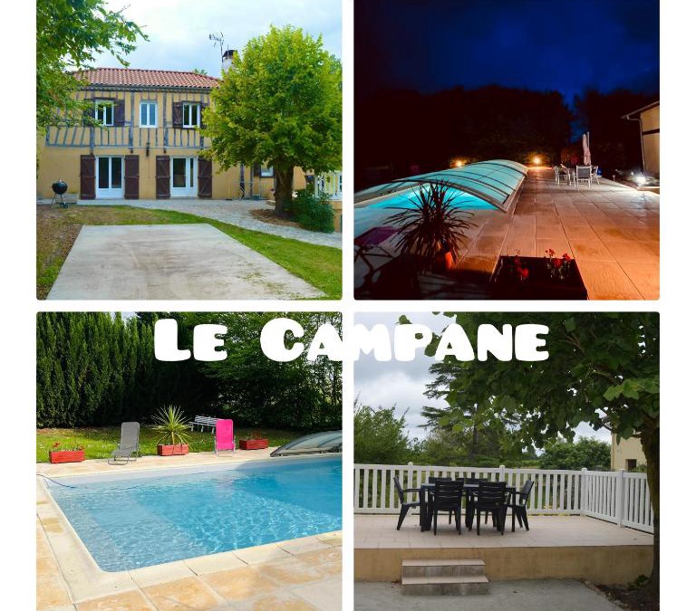 Laujuzan House | Gîte Le Campane - Piscine partagée Borne recharge véhicule 22kwh