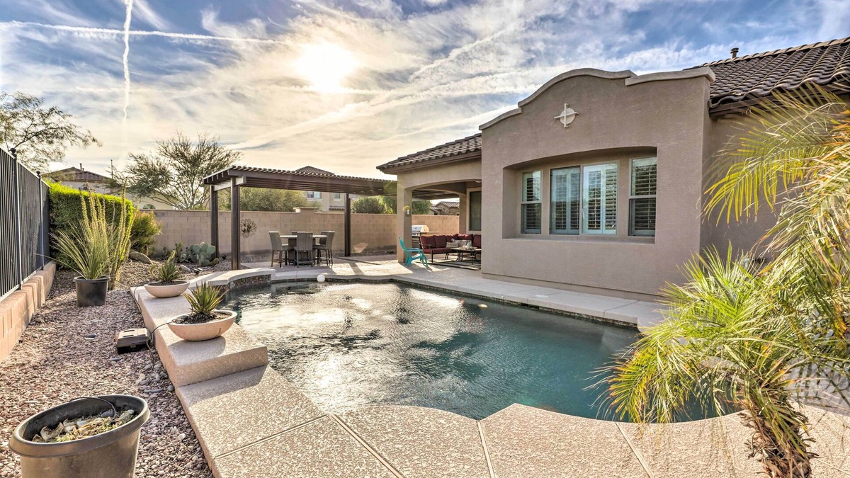 Montecito in Estrella House | Game Room & Pool: Stylish Goodyear Home!