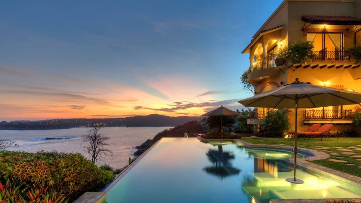 Santa Maria Huatulco Villa | Gated Oceanfront Estate | Access to Private Beach