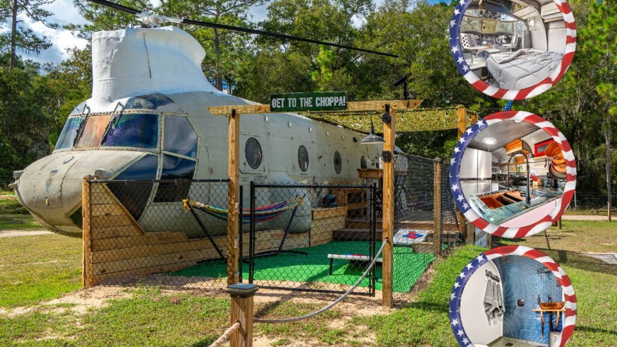 Brooksville Apartment | Get to the CHOPPA! One-of-a-kind 2/1 HELICOPTER on 5 acres in the woods!
