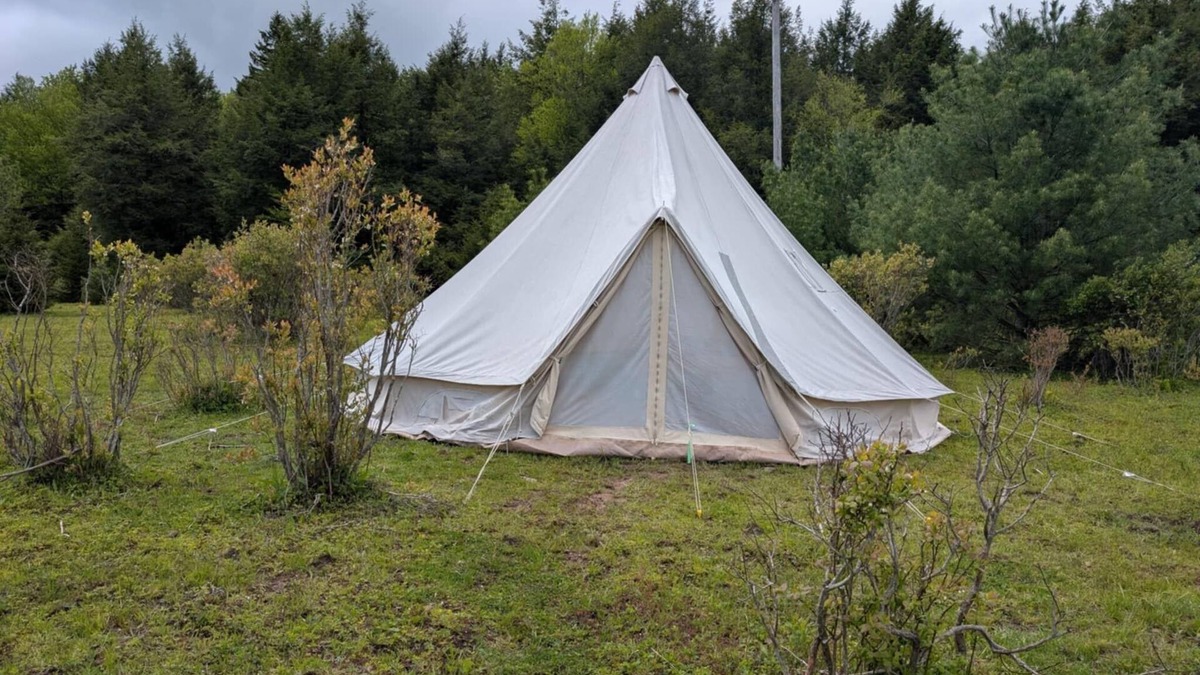 Parksville RV Rental | Giant Bell Tent on Working Ranch