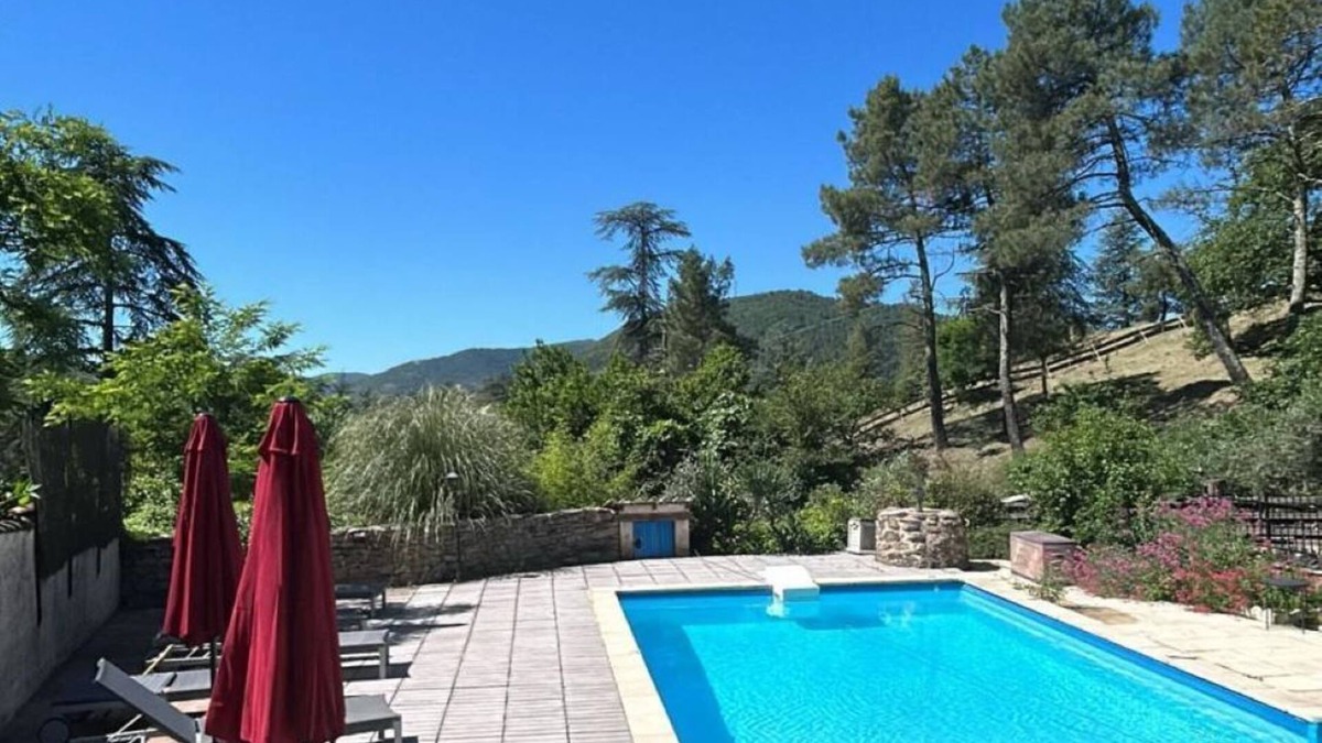 Gagnieres Apartment | Gîte Pigne de Pin 5 people with swimming pool in a former silkworm