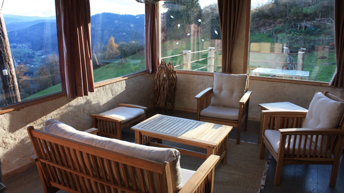 Rupt-sur-Moselle House | Gîte with panoramic view from the veranda