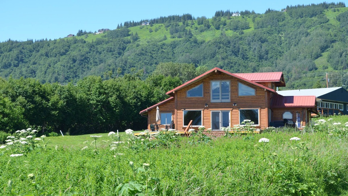 Kachemak House | Glacier Haus on Kachemak Bay Panoramic View.Grewingk Glacier.Homer Spit.