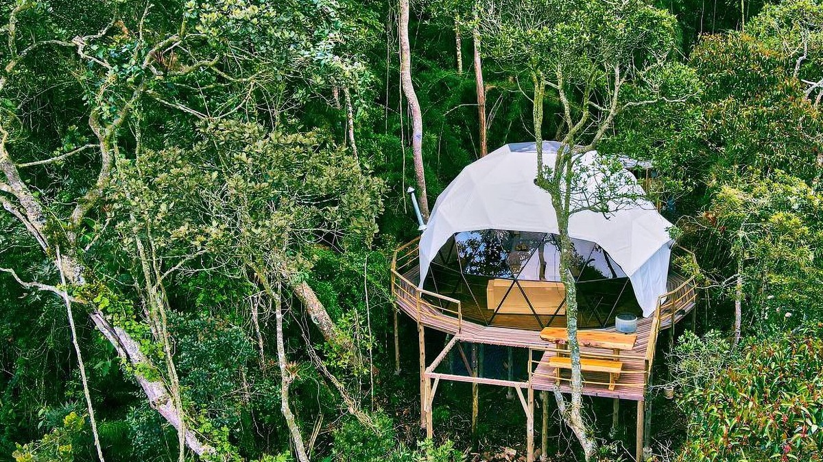 El Rosal Apartment | Glamping Alcyone in El Rosal with a view of the Bogotá savannah