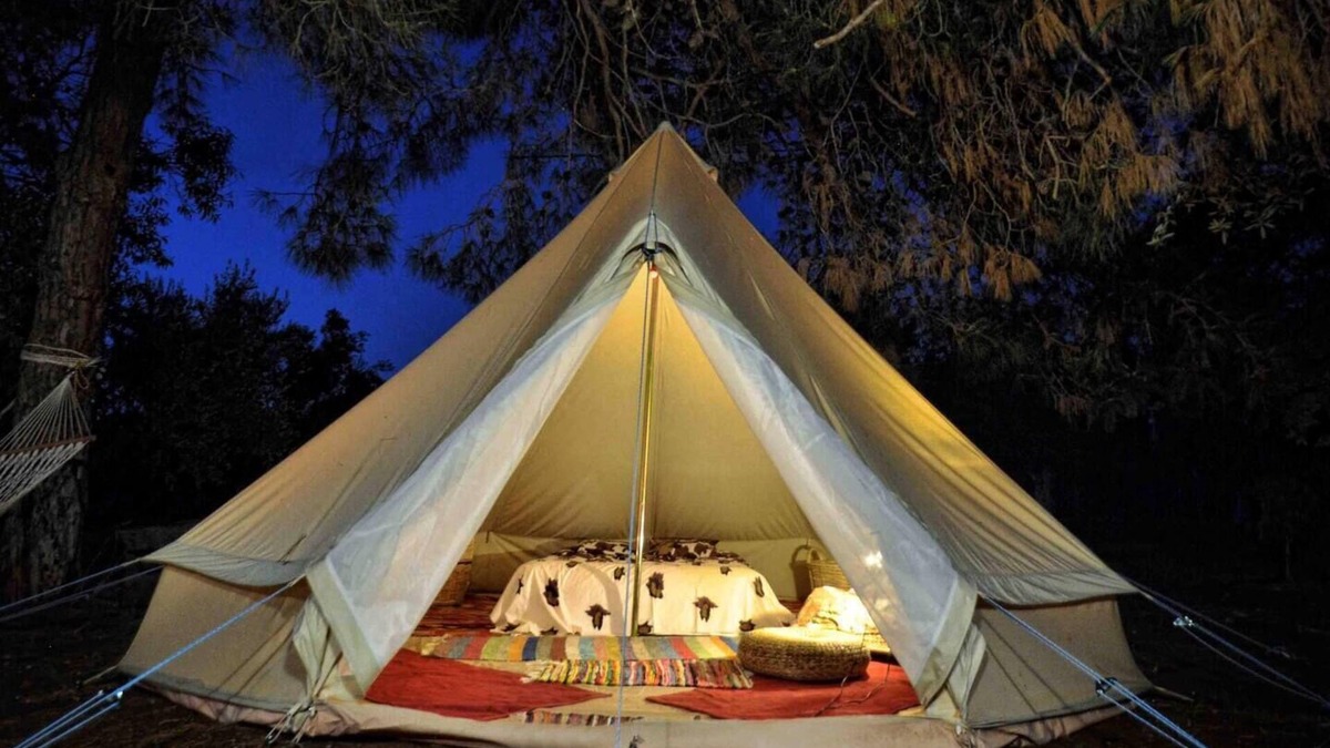 Marathopoli Cottage | Glamping at a Lovely Tent in Skiaxtro- Marathopoli