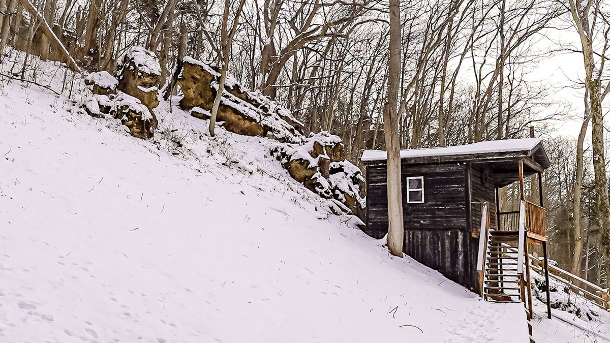 Lynx Cabin | Glamping Cabin | Huge Window | Valley and Cliff Views
