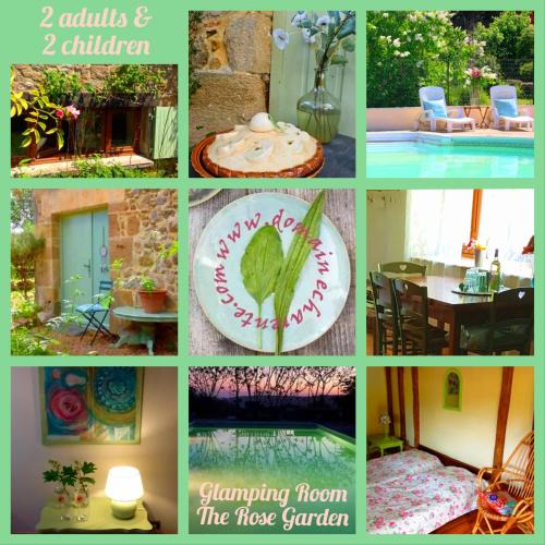 Mazieres Other | Glamping Room The Rose Garden with own garden - external shower & toilet and kitchen