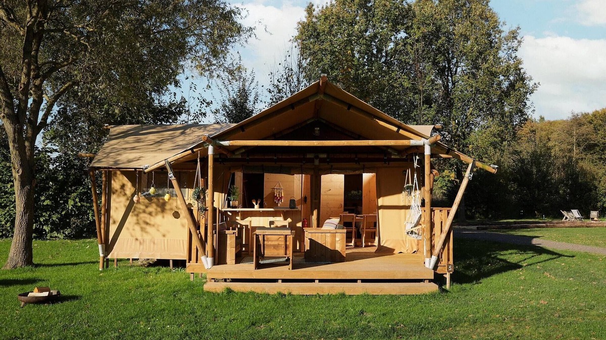 Zeewolde House | Glamping Tent in Netherlands with BBQ Terrace