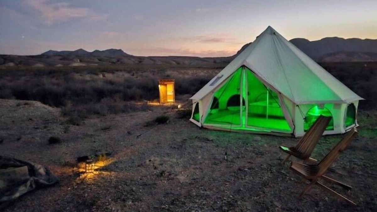 Terlingua House | Glamping Tent w Queen Size Bed & Incredible Views