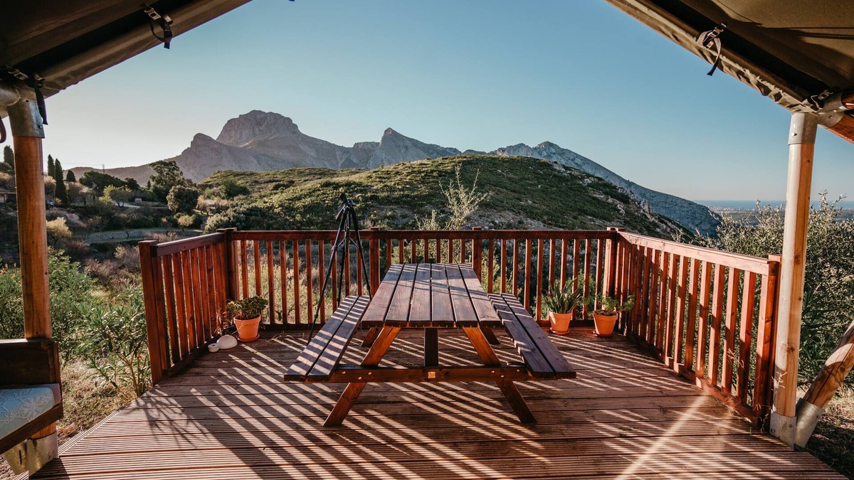 Tarbena Ski Chalet | Glamping 'Tienda De Safari ' with Private Terrace and Wi-Fi