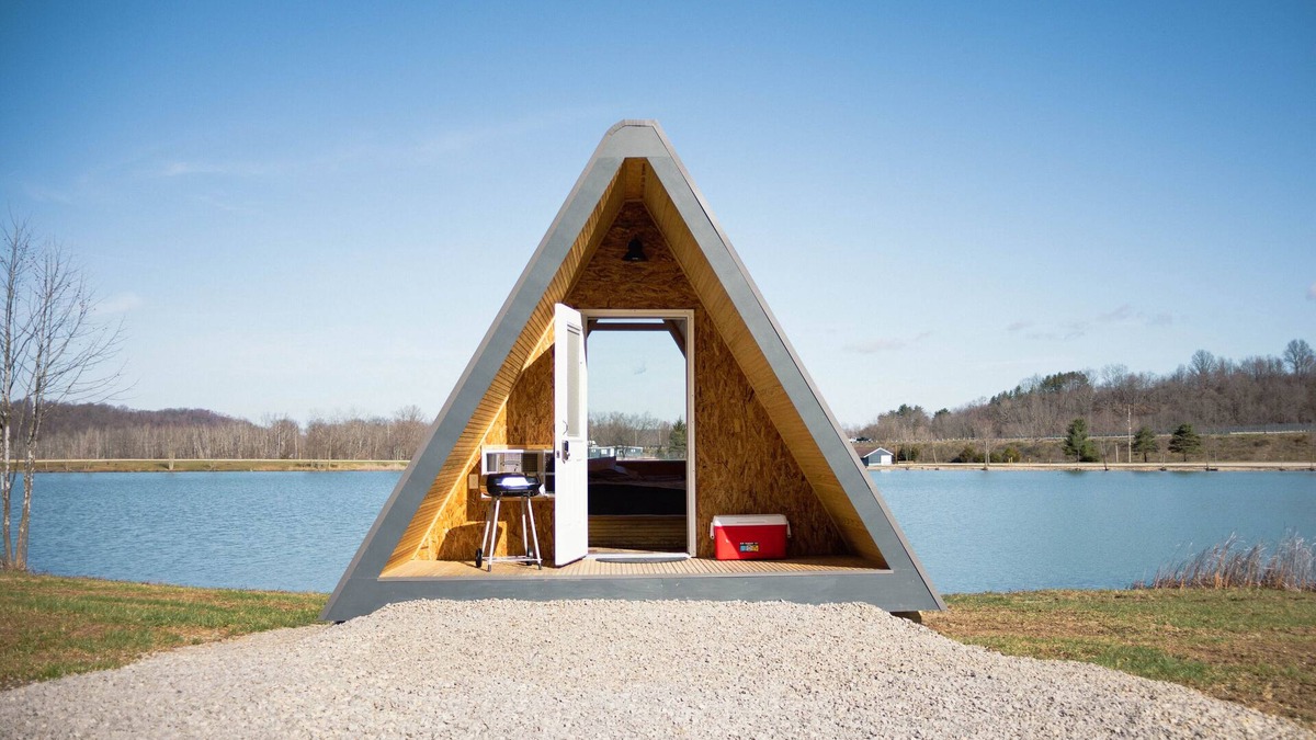 Kipling RV Rental | Glamplyfe Nature Experience: A-Frames on Lakefront L13