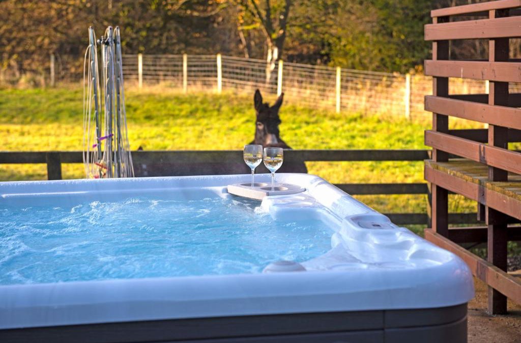 Cumnock House | Glen Bay - 2 Bed Lodge on Friendly Farm Stay with Private Hot Tub
