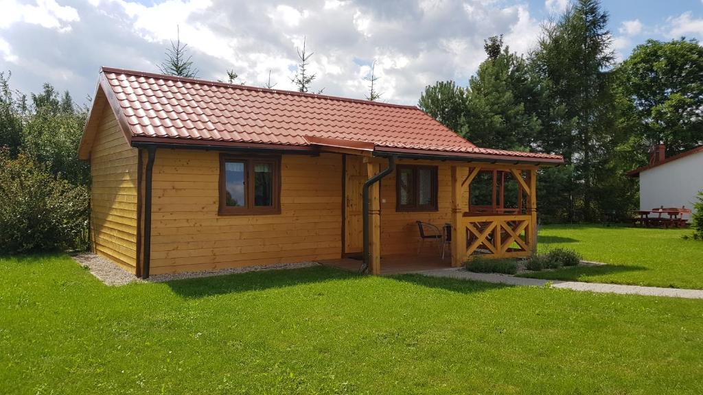 Wilkasy Cabin | Gościniec Mazurek , Domek drewniany 1