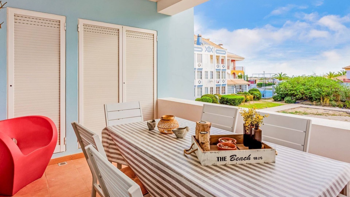Cabanas Apartment | Golden 1 BDR Flat W/Balcony & Pool by LovelyStay