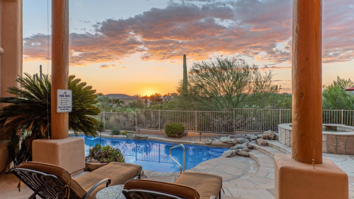 Las Sendas House | Golf Colony w/Golf, Mt & City Views: Salt H2O Pvt POOL, Spa, Kiva Fireplace, TVs All BRs