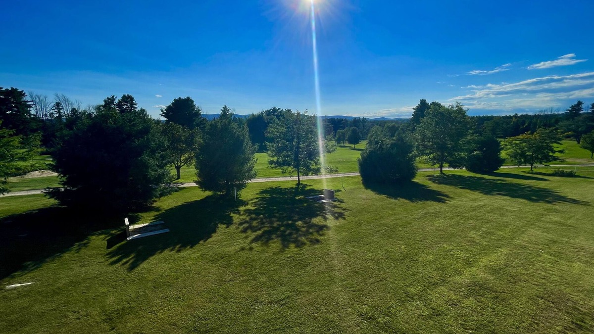 Wolfeboro Apartment | Golf course/mountain views with lake access