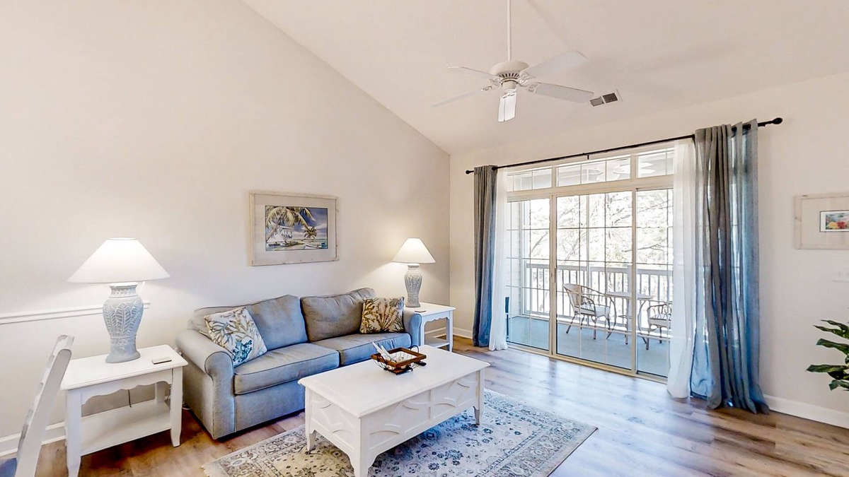 North Myrtle Beach Condo | Golf course-front condo with pools, hot tub, tennis, & in-home washer/dryer