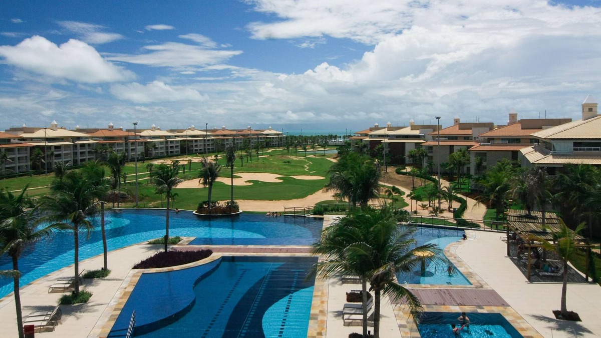 Porto das Dunas Apartment | GOLF VILLE Luxury 115m apartment, sea and country views, spring, 3 suites and toilet