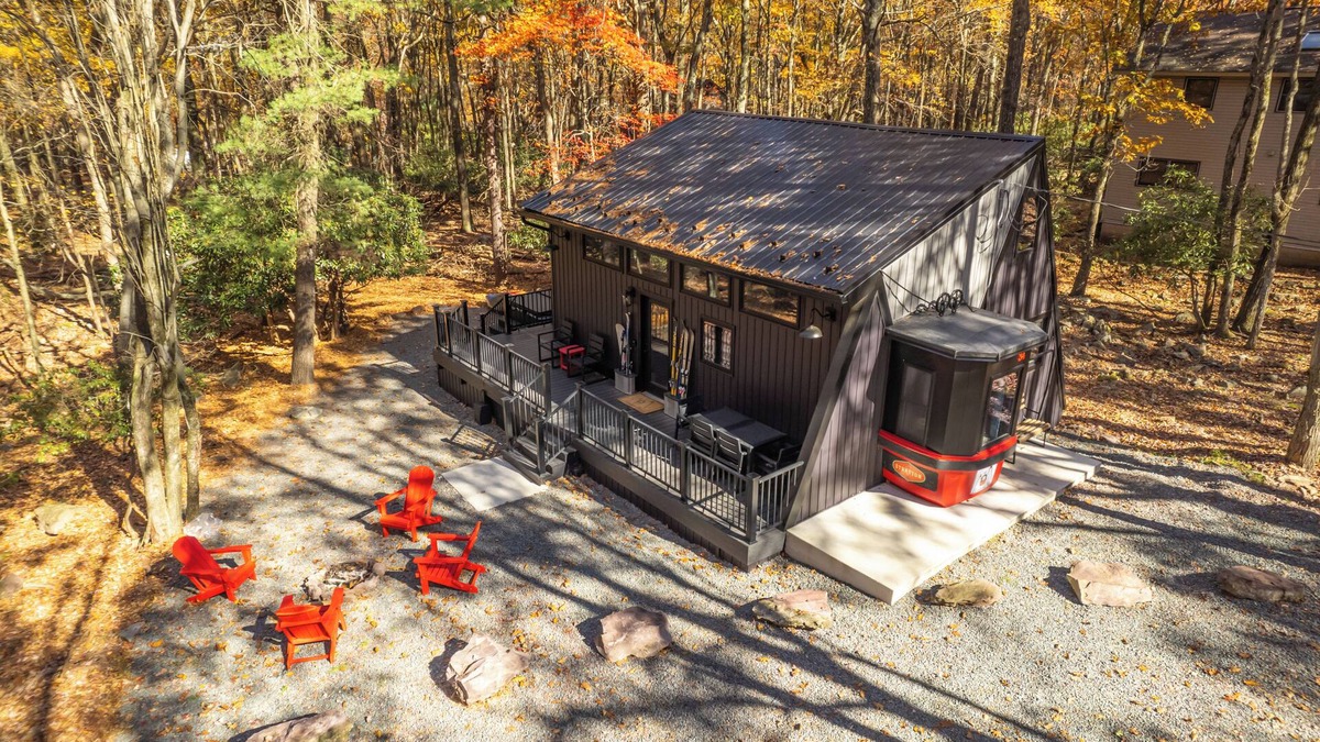 Lake Harmony Estates Cabin | Gondola34 - the Poconos most unique tiny cabin!