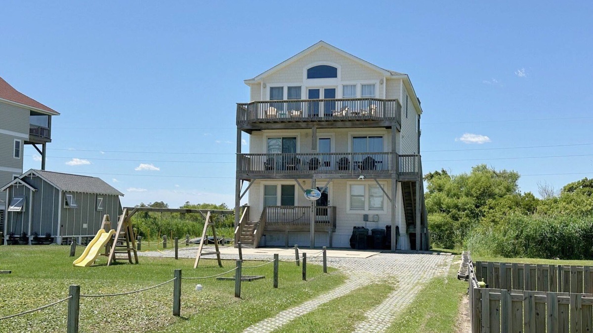 South Nags Head House | Gone Coastal: Private Pool, Hot Tub, Ocean and Sunset Views!