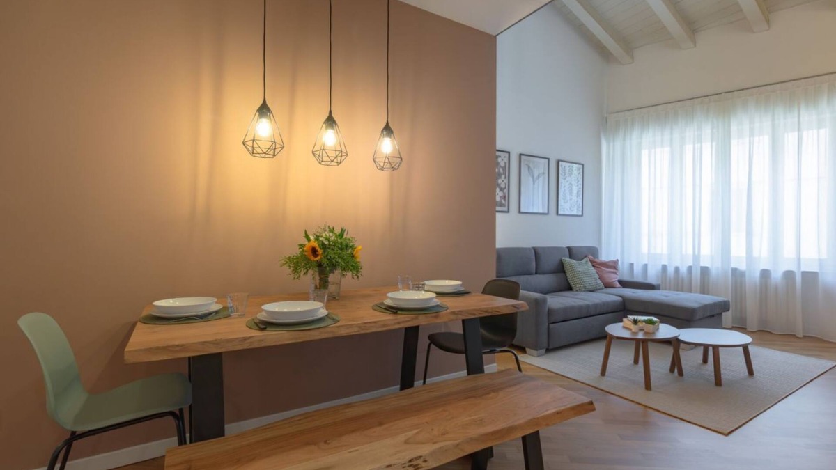 Parma City Centre Apartment | Gorgeous apartment located on two levels, third and fourth floors, of a building WITHOUT an elevator (accessible up to the second floor and then continuing up a flight of stairs).In 67 sqm of space it can accommodate 6 people.The property is located in t